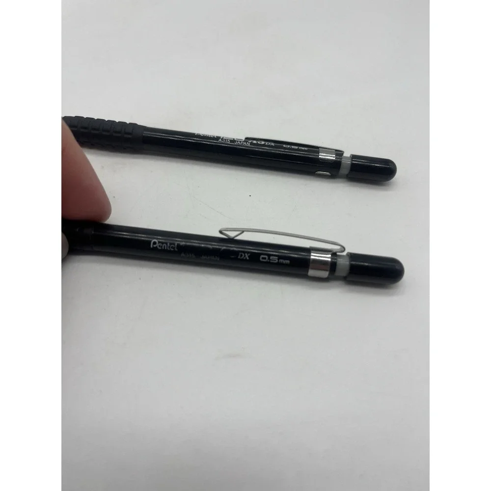 Pentel 120 A3 Dx A315 Made in Japan 0.5 MM Mechanical Pencils Set Lot 2 Grip